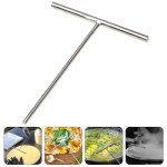 Professional Crepe Maker Silver Stainless Steel Spreader Tool